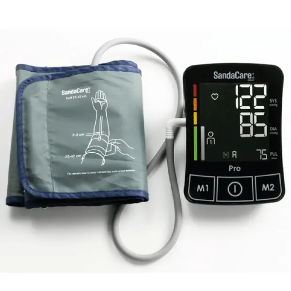 Tensiomètre électronique bras SR8 SANTE PREMIUM avec adaptateur secteur -  Tensiomètres électroniques bras - Robé vente matériel médical