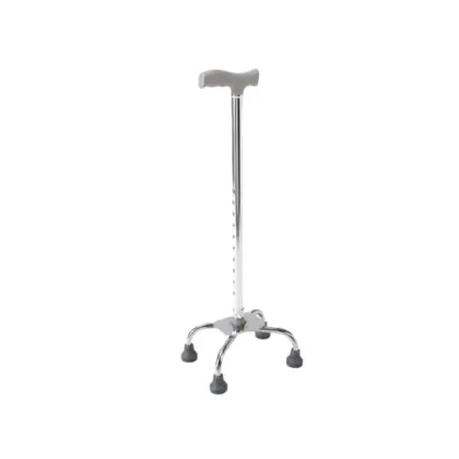 عصا مشي رباعية الأرجل قابلة للتعديل على شكل حرف T