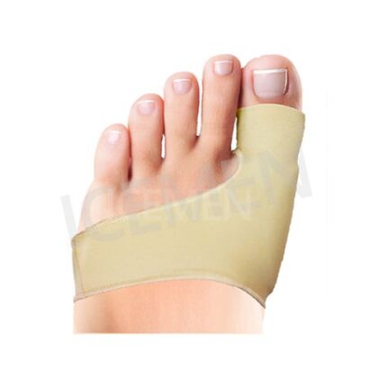 Demi-socquette protectrice hallux valgus en silicone recouverte en tissu