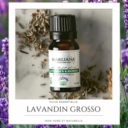 Huile essentielle de Lavandin Grosso MARLIANA, Lavande, Massage, Bain relaxant, Diffusion, Lot