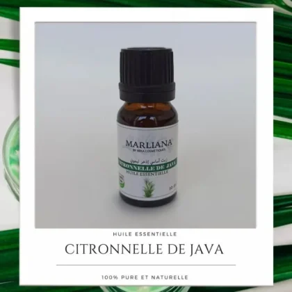 Huile Essentielle de Citronnelle de Java MARLIANA : Répulsif Naturel Efficace