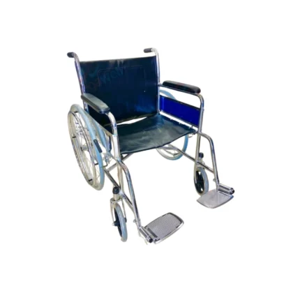 Fauteuil roulant simple en cuir pour personne obèse