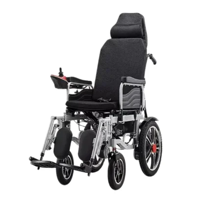 FAUTEUIL ROULANT ÉLECTRIQUE (REPOSE TÊTE ET PIEDS)