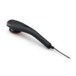 Appareil de massage Beurer MG 24 avec option chauffante, montrant sa poignée ergonomique et ses embouts interchangeables.