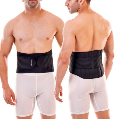 Présentation du produit Corset Sacro Lombairedisponible avec les tailles S, M, L/XL, XXL/3XL/4XL, de la marque Samson en Algérie.