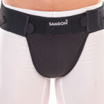 Présentation du produit Ceinture hernie scrotaldisponible avec les tailles STANDARD, de la marque Samson en Algérie.