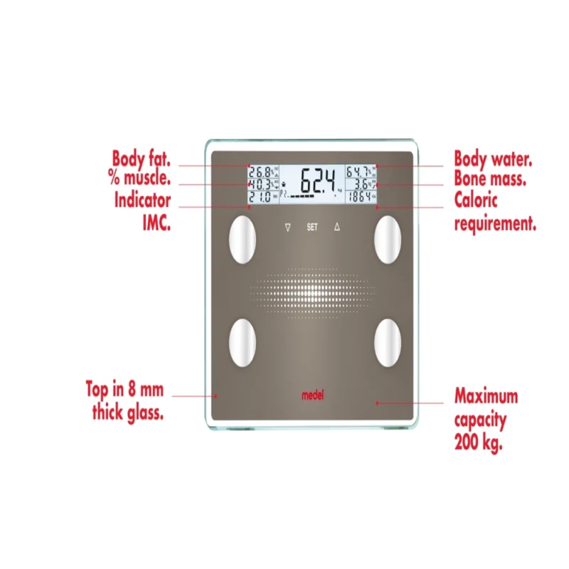 Pèse-Personne Électronique Medel Scales Diagnostic XXL 200 kg – Image 4