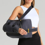 Écharpe de bras Morsa Cyberg, conception ergonomique en tissu confortable, destinée au soutien du coude et à la gestion des tendinites. Plusieurs tailles disponibles.