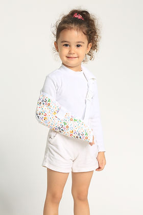 Écharpe de bras Morsa Cyberg pour enfant, motif coloré et ludique. Écharpe douce en coton et polyester, conçue pour protéger du froid et facile à enfiler.