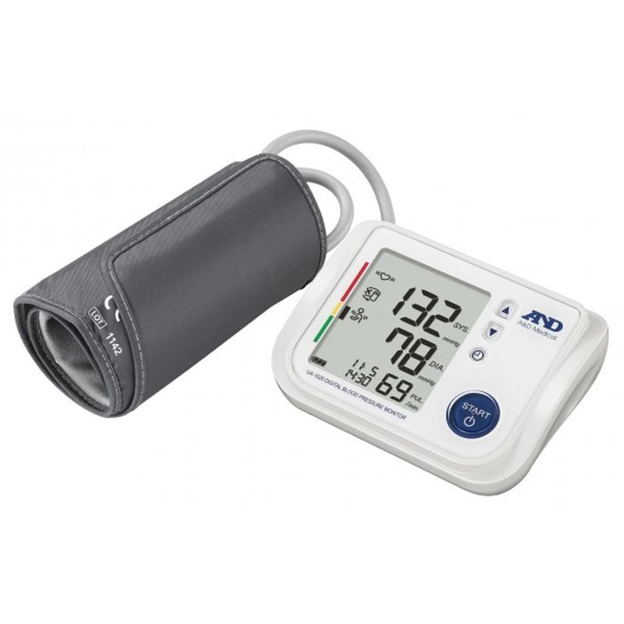Tensiomètre électronique Brassard - Mesure Tension Artérielle Et Pouls Automatique, écran LCD, Blanc