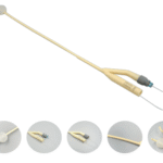 Sonde de Foley Starcare en silicone médical, présentant une forme tubulaire avec des marquages de taille. Le produit est présenté sur un fond neutre.