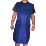 Blouse de protection radiologique StarCare, couleur plomb, épaisseur 0.5mm. Tissu à l'aspect lisse et uniforme, conçu pour une utilisation en salle de radiologie. Coupe classique, permettant une liberté de mouvement.