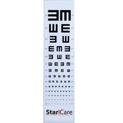 Échelles Optométriques Simple Analphabète - Starcare