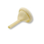 Pénis castreau en latex médical, de couleur chair, présentant une surface lisse et uniforme. Le produit est présenté sur un fond neutre, mettant en évidence sa forme anatomique et sa texture. Il s'agit d'un dispositif médical conçu pour une utilisation spécifique et nécessitant un environnement stérile.