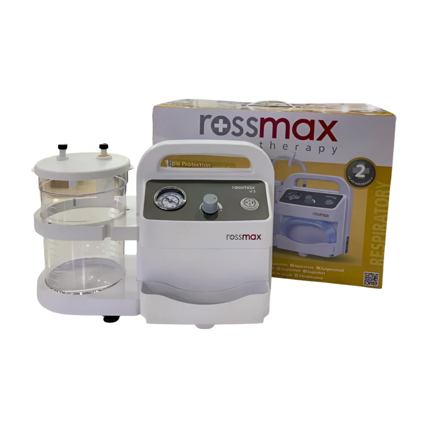 Aspirateur de mucosités Rossmax V3, débit de 16 L/min