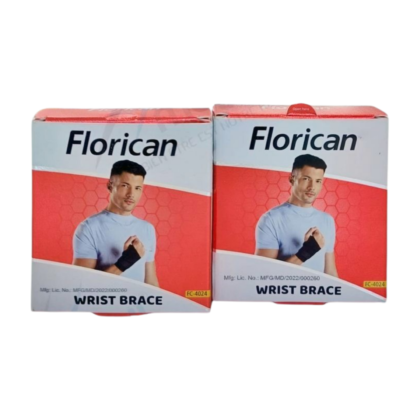 Attelle de poignet Florican FC-4024, soutien universel en plastique flexible, conçue pour offrir confort et ajustement précis. L'attelle est présentée sur un fond neutre, mettant en évidence sa forme ergonomique et son système de fermeture réglable. Idéale pour le traitement des entorses, tendinites et du canal carpien, elle permet de retrouver une confiance dans les mouvements.