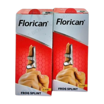 Attelle de doigt Florican FC-4184, de couleur [couleur de l'attelle, ex: blanc, bleu clair], offrant un soutien visible au doigt. Conçue pour le confort et la discrétion, elle est présentée [description de la présentation, ex: portée sur une main, sur un fond neutre, isolée]. L'attelle est dotée de [description des éléments visuels, ex: baleines rigides, un velcro ajustable, une ouverture pour le pouce].