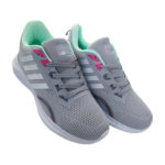 Baskets orthopédiques grises pour femmes, modèle Nd (TRN453). Semelle EVA anatomique pour un confort et un soutien optimaux, tige respirante. Conçues pour soulager les douleurs aux pieds.