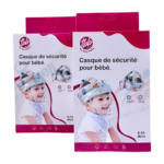 Casque de sécurité pour bébé Nd LB.43 : casque léger et doux, de couleur [indiquer la couleur du casque si visible, par exemple : bleu clair], conçu pour les premières explorations. Le casque est respirant et offre une protection optimale, assurant la sécurité et le confort de l'enfant.