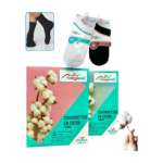 Chaussettes confortables pour femme Megawell (MCT301) en coton de haute qualité. Présentées [Décrire brièvement l'apparence des chaussettes : couleur, motif si présent, longueur - ex: "dans une boîte", "en paire", "de couleur crème avec un motif discret", "moyenne hauteur"]. Adaptées à un usage quotidien.