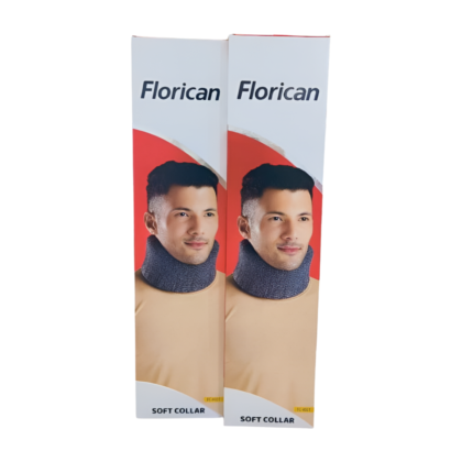 Collier cervical souple Florican FC4027, de couleur [mentionner la couleur si visible, sinon : blanc ou neutre], conçu pour le confort et le soutien du cou. Le collier est [mentionner la texture si visible, sinon : lisse] et visiblement flexible, suggérant une respirabilité. Il est présenté [mentionner la présentation, ex: sur un fond neutre, sur un mannequin, etc.] et semble être disponible en différentes tailles. Produit de parapharmacie destiné à soulager les douleurs, tensions et raideurs cervicales.