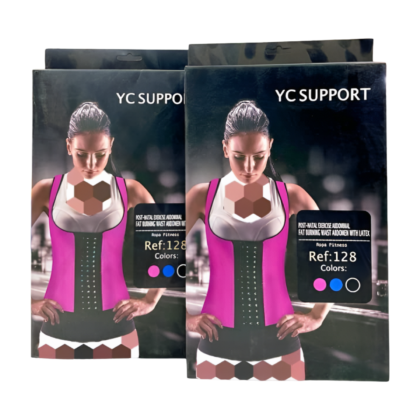 Corset de soutien dorsal et abdominal, référence 128, en tailles 2XL et 3XL. Conçu pour soulager les douleurs, améliorer la posture et faciliter la récupération post-opératoire. Visible sur l'image, le corset est présenté dans [Décrire brièvement la couleur et le matériau si visible - ex: "une teinte neutre", "un tissu respirant"].