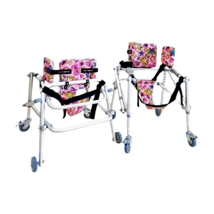 Déambulateur à 4 Roues (Kay Walker) Pliable en Aluminium Pédiatrique