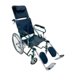 Fauteuil roulant "Sub" en cuir, affichant un design élégant et fonctionnel. Pneus gonflables visibles, structure légère et pliante. Le fauteuil est présenté dans une posture suggérant le confort et la facilité de transport, symbolisant une mobilité optimisée.