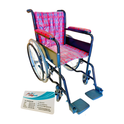 Fauteuil roulant pour enfant, modèle Nd PU812, de taille standard, offrant confort et autonomie. Structure robuste et légère, conçue pour une manœuvrabilité facile. Idéal pour les enfants ayant des besoins spécifiques. Représentation visuelle d'un dispositif de mobilité. ♿️