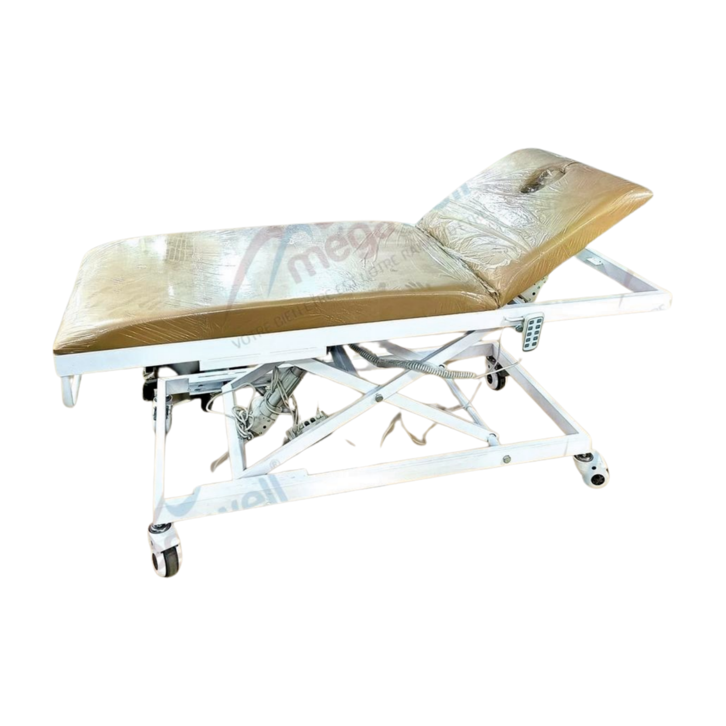 Table d'examen médicale électrique HML STD : table robuste avec surface ajustable, idéale pour les cliniques et hôpitaux. Surface lisse et facile à nettoyer.