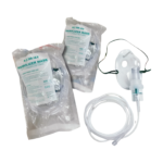 Kit nébuliseur Meda Medic, modèle standard, pour enfants et adultes. Dispositif médical de couleur [Préciser la couleur principale du nébuliseur si visible sur l'image - par exemple, bleu clair, blanc, etc.], conçu pour faciliter l'administration de médicaments par inhalation. Inclut [Décrire brièvement les éléments visibles du kit – par exemple, masque, embout buccal, tube]. Indiqué pour soulager les symptômes de bronchite, asthme et allergies.