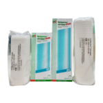 Bande de compression élastique LR Velpeau Strapp, référence 81614. Rouleau de 20 mètres de long et 2,5 centimètres de large, contenant 30 bandes. Destinée au soutien musculaire et au soulagement des douleurs articulaires.