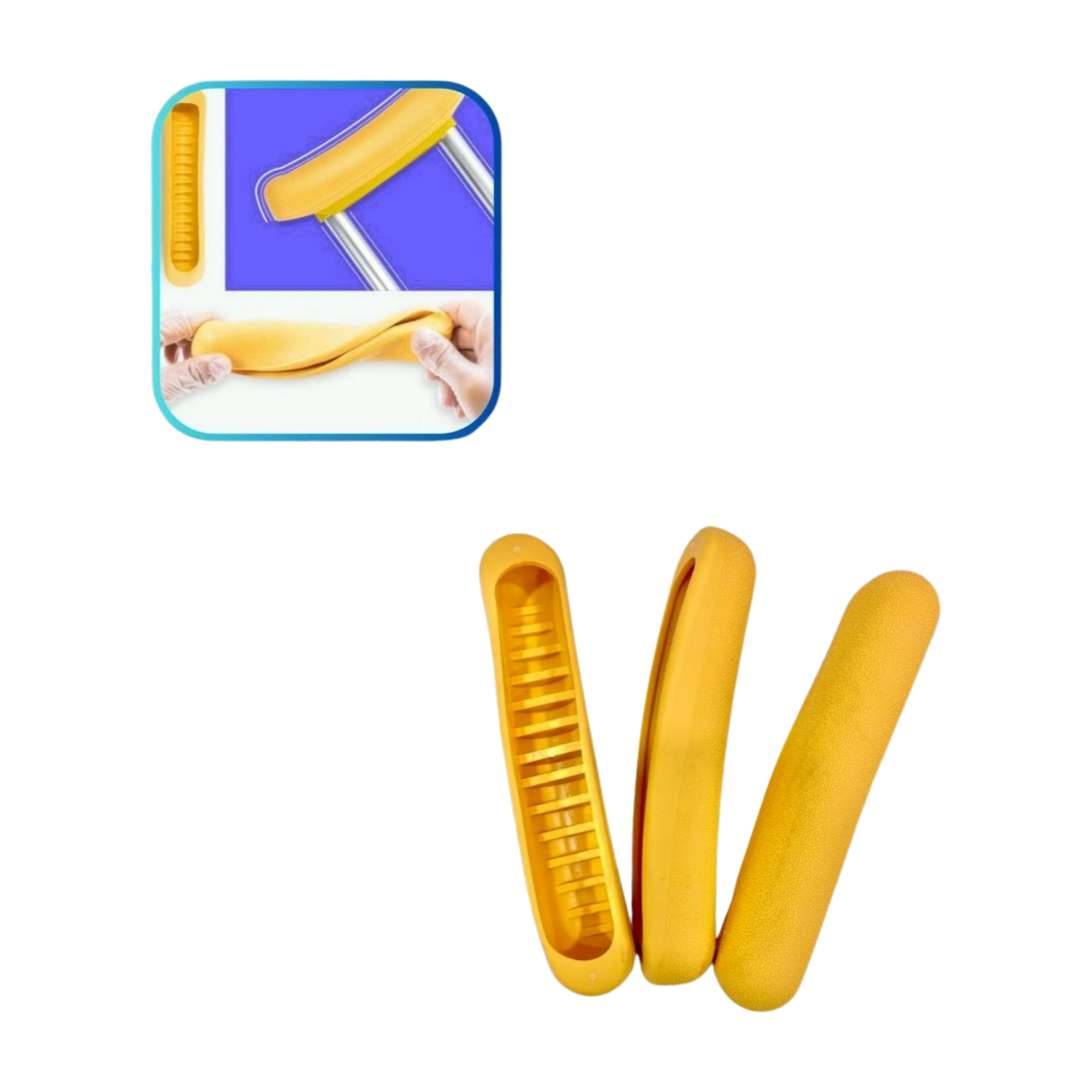 Coussinet sous-aisselle Medicina MP-H4, blanc, conçu pour le confort et la prévention des irritations lors de l'utilisation de béquilles. Le coussinet est de forme ergonomique et de taille adaptée pour un maintien optimal de l'aisselle.