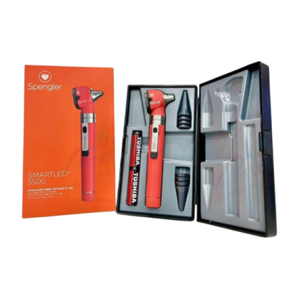 Otoscope Smarted Corail Spengler : Otoscope numérique corail, design élégant, optique haute résolution pour visualisation claire du tympan et du conduit auditif.