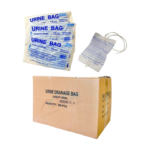 Poche à urine adulte de 2000 ml avec valve T, présentée en [couleur principale] et en [matériau apparent, ex: plastique souple]. La poche est conçue pour une utilisation discrète et confortable, avec une valve T visiblement présente. Elle semble être facile à manipuler.