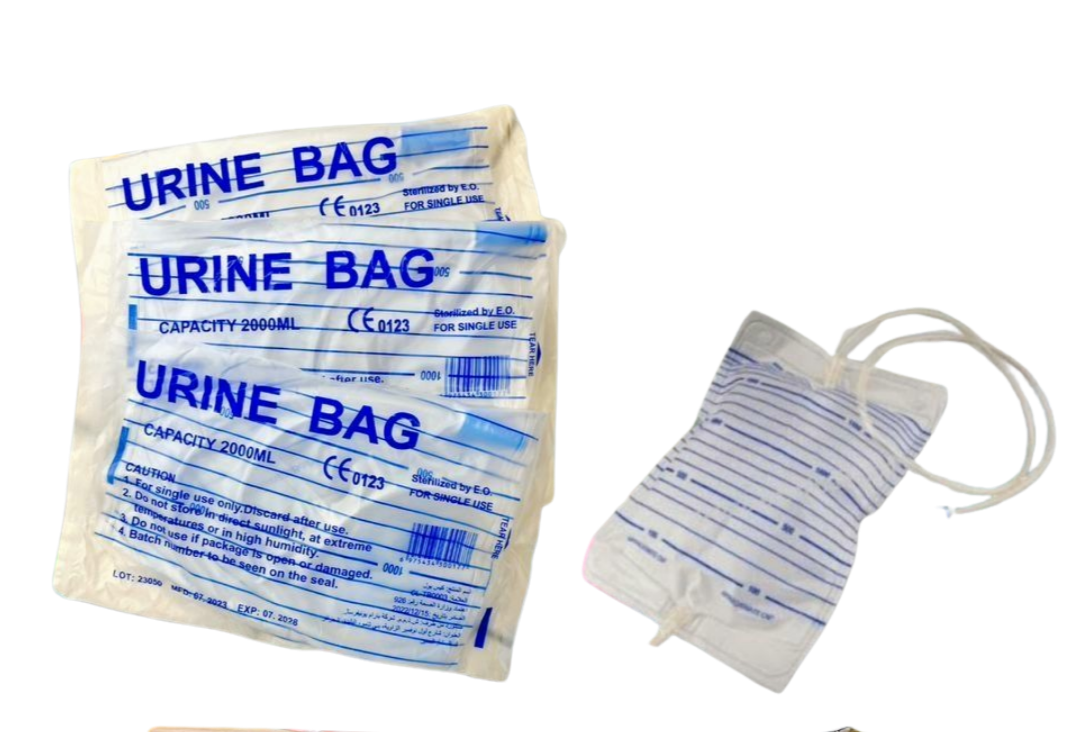 Poche à Urine Adulte 2000ml Valve T - MedicBox Algérie