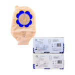 Poche colostomie Protea Vital STD, discrète et confortable, présentée ici. Poche blanche, souple, avec une zone de vidange visible. Conçue pour une utilisation quotidienne, elle est hypoallergénique et facile à utiliser. Qualité médicale garantie.