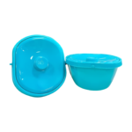 Pot rond en plastique blanc (modèle Nd AL802), destiné au stockage et à la conservation de produits parapharmaceutiques et médicaux. Le pot présente une forme cylindrique simple et épurée.