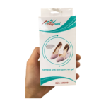 Semelles en gel Megawell MP009, antidérapantes, offrant confort, sécurité et soutien de l'arche plantaire. Les semelles sont de couleur [Couleur des semelles, ex: blanc, bleu clair] et présentent une texture en gel visible. Elles semblent conçues pour absorber les chocs et assurer une bonne adhérence.