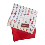 Tenue médicale Confoped : Pantalon blanc et rouge, confortable et facile d'entretien, conçu pour les professionnels de santé. Disponible en plusieurs tailles.