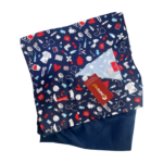 Tenue de bloc Confoped bleu nuit pour professionnels de santé. Vêtement bleu marine, modèle à manches longues et coupe professionnelle, confectionné en coton doux et lavable en machine. Disponible en tailles 38 à 48.