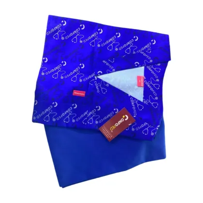 Tenue de Bloc Bleu Roi Motif Stéthoscope - Confoped