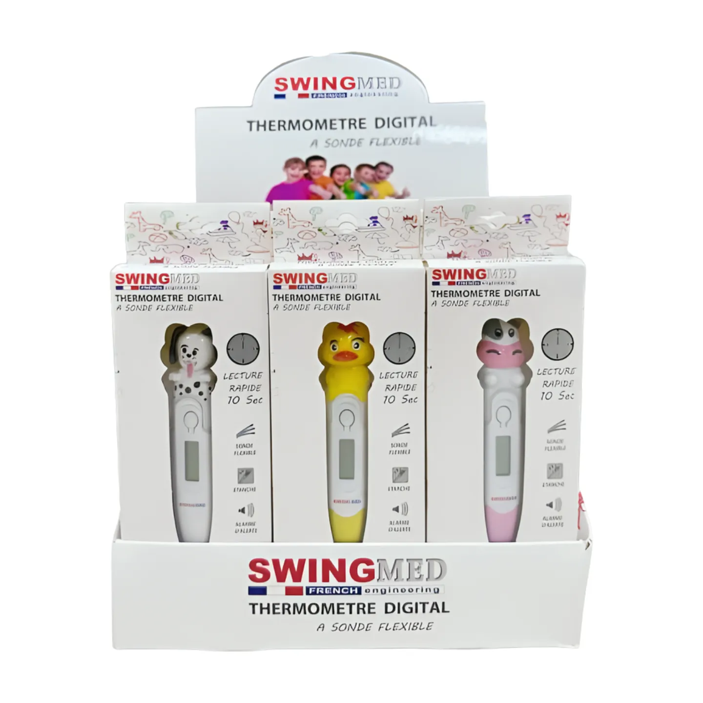 مقياس حرارة رقمي بمسبار مرن – Swingmed