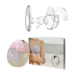 Tire-lait électrique Nd MY-375 : tire-lait blanc et ergonomique avec un écran digital affichant les réglages. Il présente une tétine en silicone médical et des pistons pour l'aspiration, conçu pour faciliter l'allaitement et stimuler la production de lait.