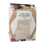 Ceinture post-partum Berbas, lot de 3, pour le soutien abdominal et le confort post-accouchement. Disponible en tailles M à 3XL. L'image montre l'ensemble de ceintures, de couleur [insérer la couleur de la ceinture si visible, sinon "neutre"], avec des attaches [insérer le type d'attaches si visible, sinon "faciles à ajuster"].