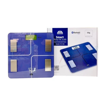 Pèse-personne électronique Senssun Smart (modèle IF928B) avec écran LCD, design moderne et élégant. L'appareil est conçu pour supporter jusqu'à 180 kg et se connecte via Bluetooth à une application mobile pour suivre les données de santé.