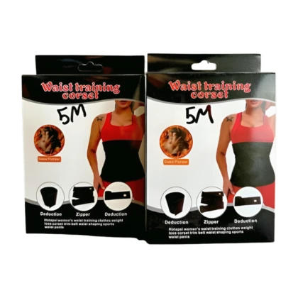 Corset abdominal de couleur [Couleur du corset] conçu pour le galbe de la taille et l'amélioration de la silhouette. Il assure un soutien lombaire et est présenté comme un dispositif médical parapharmacie.