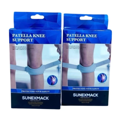 Genouillère de haute qualité, modèle A742, conçue pour le soutien rotulien. Présente sur l'image, elle est de couleur [Couleur de la genouillère] et semble fabriquée dans un matériau [Matériau apparent: tissu, néoprène, etc.]. La genouillère est ajustée autour du genou, avec une ouverture pour la rotule. Elle est présentée sur [Description de la présentation: genou non blessé, jambe de mannequin, etc.] pour illustrer son usage.