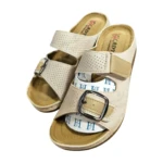 Sabot orthopédique beige pour femme, modèle Phf H-871, tailles 37 à 41. Semelle EVA ergonomique et respirante assurant confort et soutien pour les pieds. Conçu pour une démarche saine.