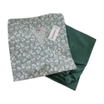 Ensemble pantalon vert à motif floral Confoped. Vêtement d'été décontracté, offrant confort et qualité. Disponible en plusieurs tailles.